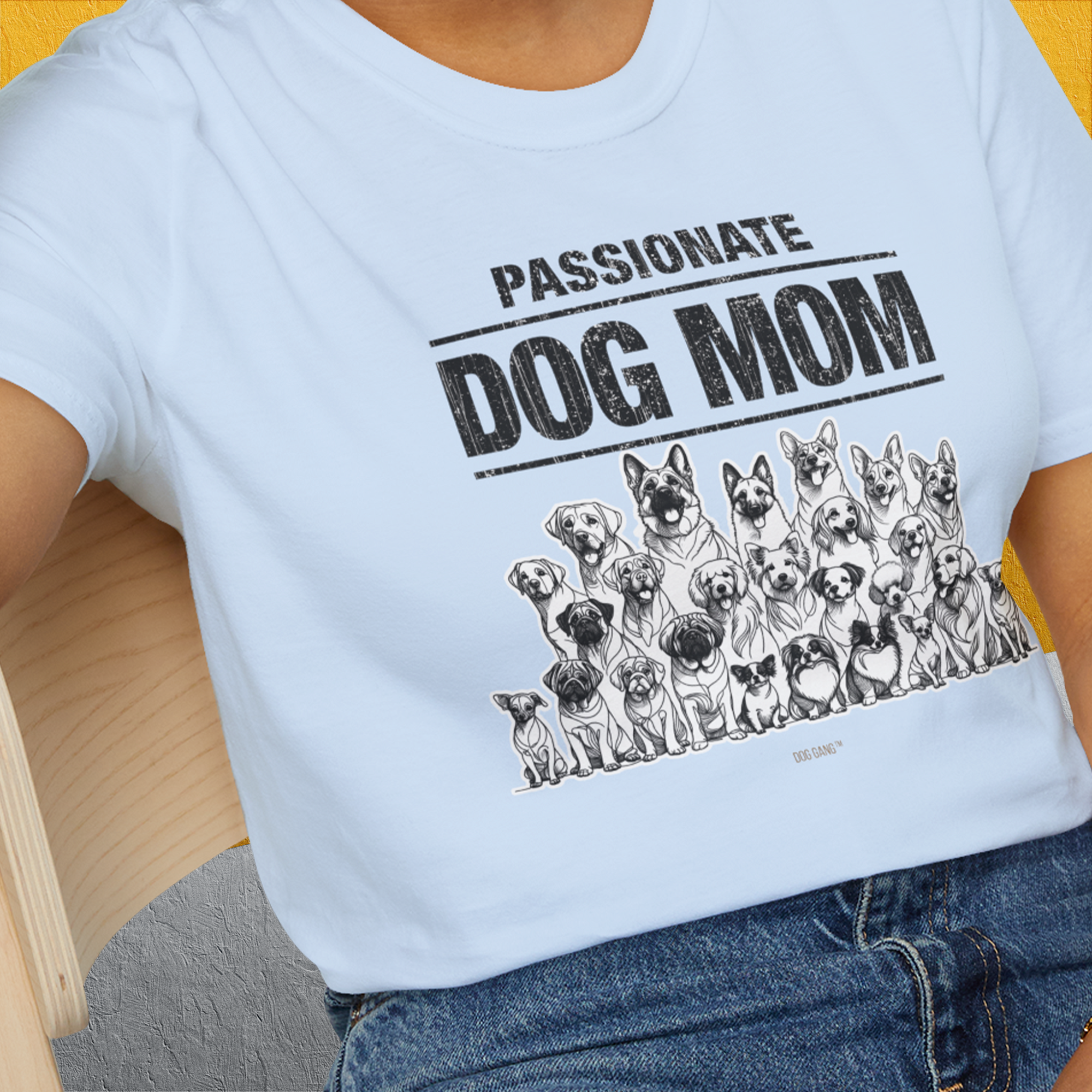 Dog Mom Series, Volume 8, Unisex T-Shirt-, a fun and stylish design for dog lovers from Dog Gang