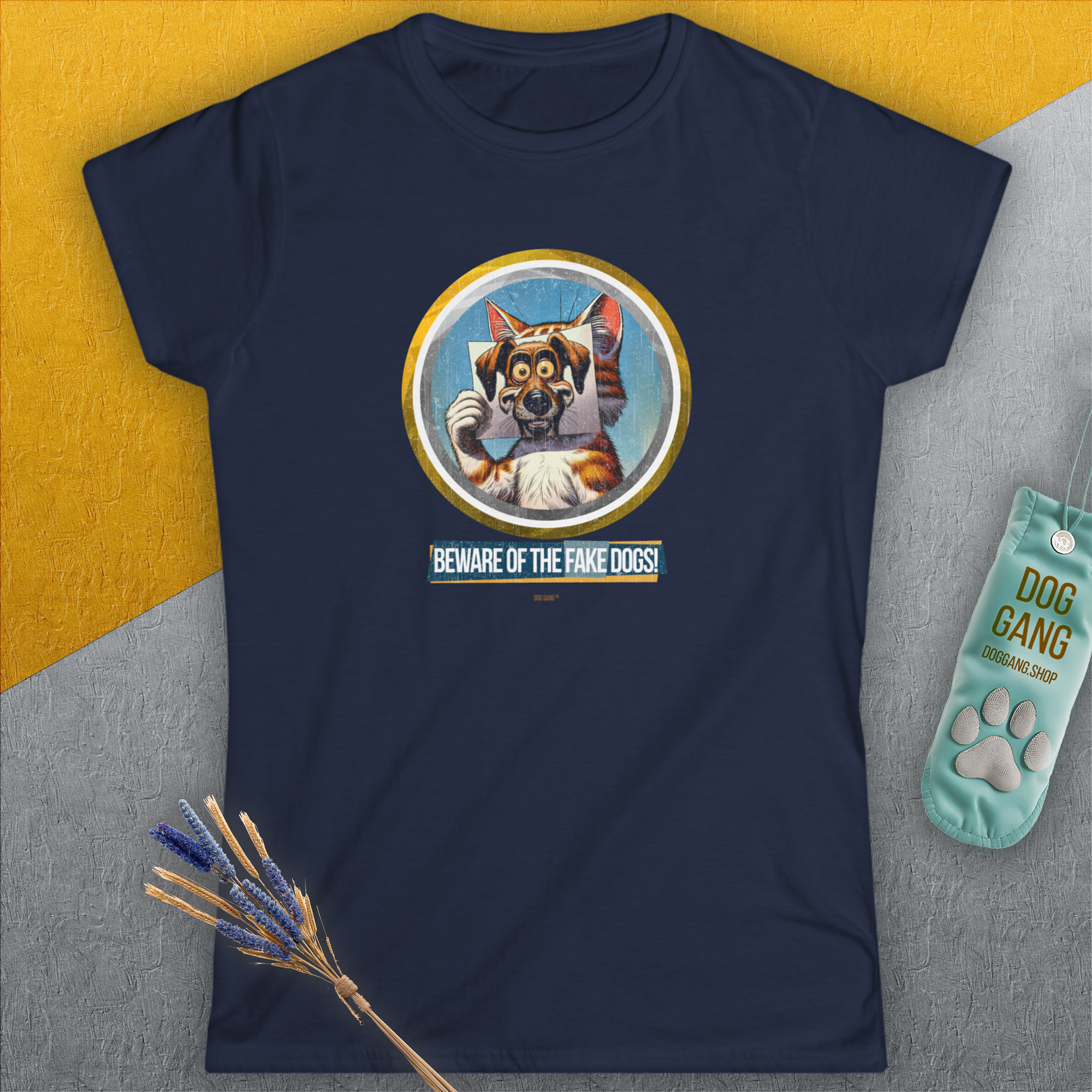 Beware Of The Fake Dogs! Volume 1, Women's T-Shirt-, a fun and stylish design for dog lovers from Dog Gang