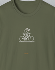 The Dog Gang Minimalistic Series I, Volume 4, Unisex T-Shirt-Military Green-Design made by Dog Gang