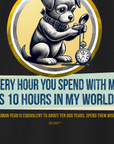 One Human Year = Ten Dog Years, Volume 1, Unisex T-Shirt-. A dog-themed Design from Dog Gang