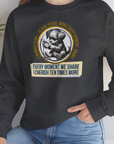 One Human Year = Ten Dog Years, Volume 4, Unisex Sweatshirt-Design by Dog Gang