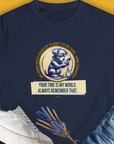 One Human Year = Ten Dog Years, Volume 2, Women's T-Shirt-Navy. A dog-themed Design from Dog Gang