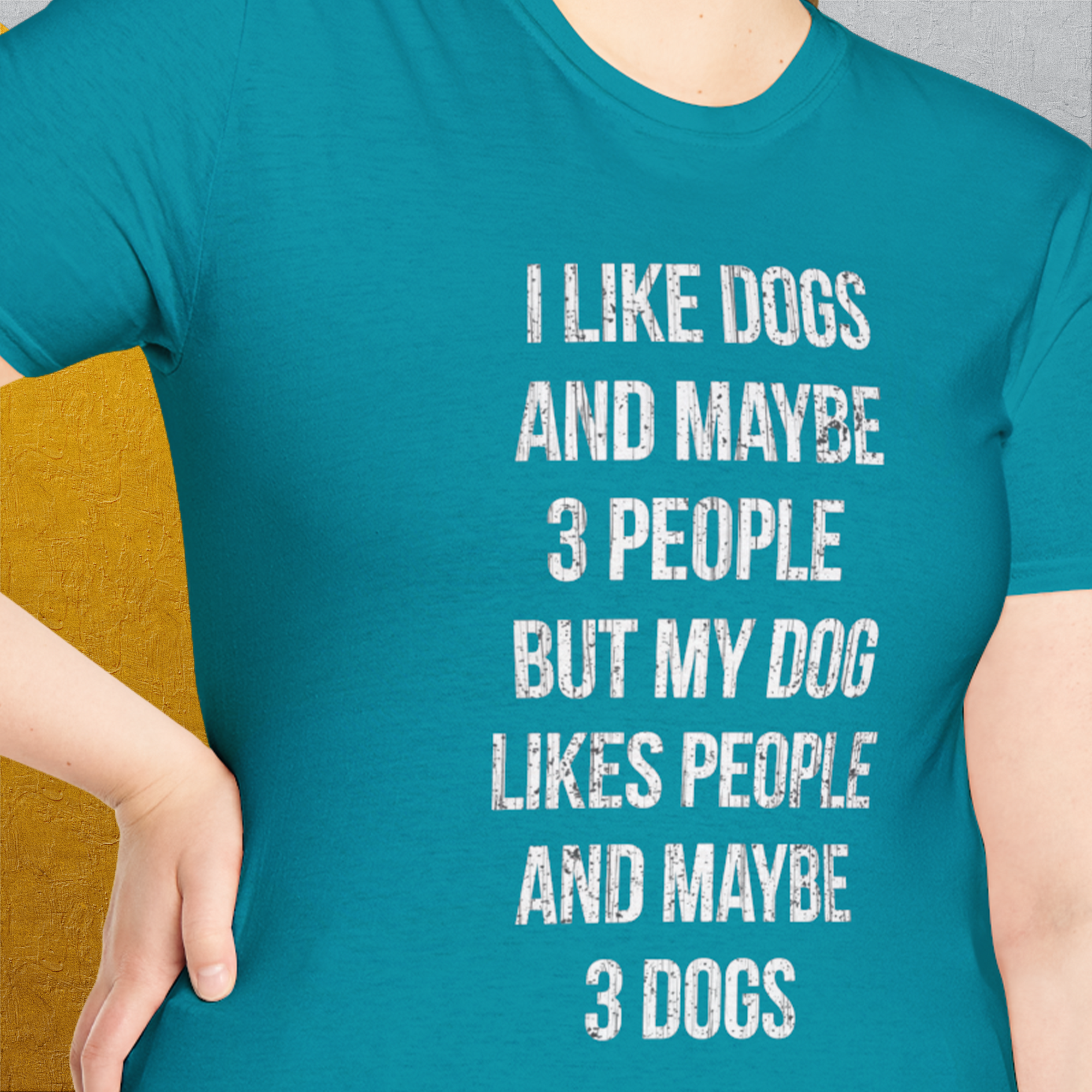 I Like Dogs And Maybe 3 People..., Unisex T-Shirt-funny dog lover Shirtdesign by Dog Gang