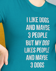 I Like Dogs And Maybe 3 People..., Unisex T-Shirt-funny dog lover Shirtdesign by Dog Gang