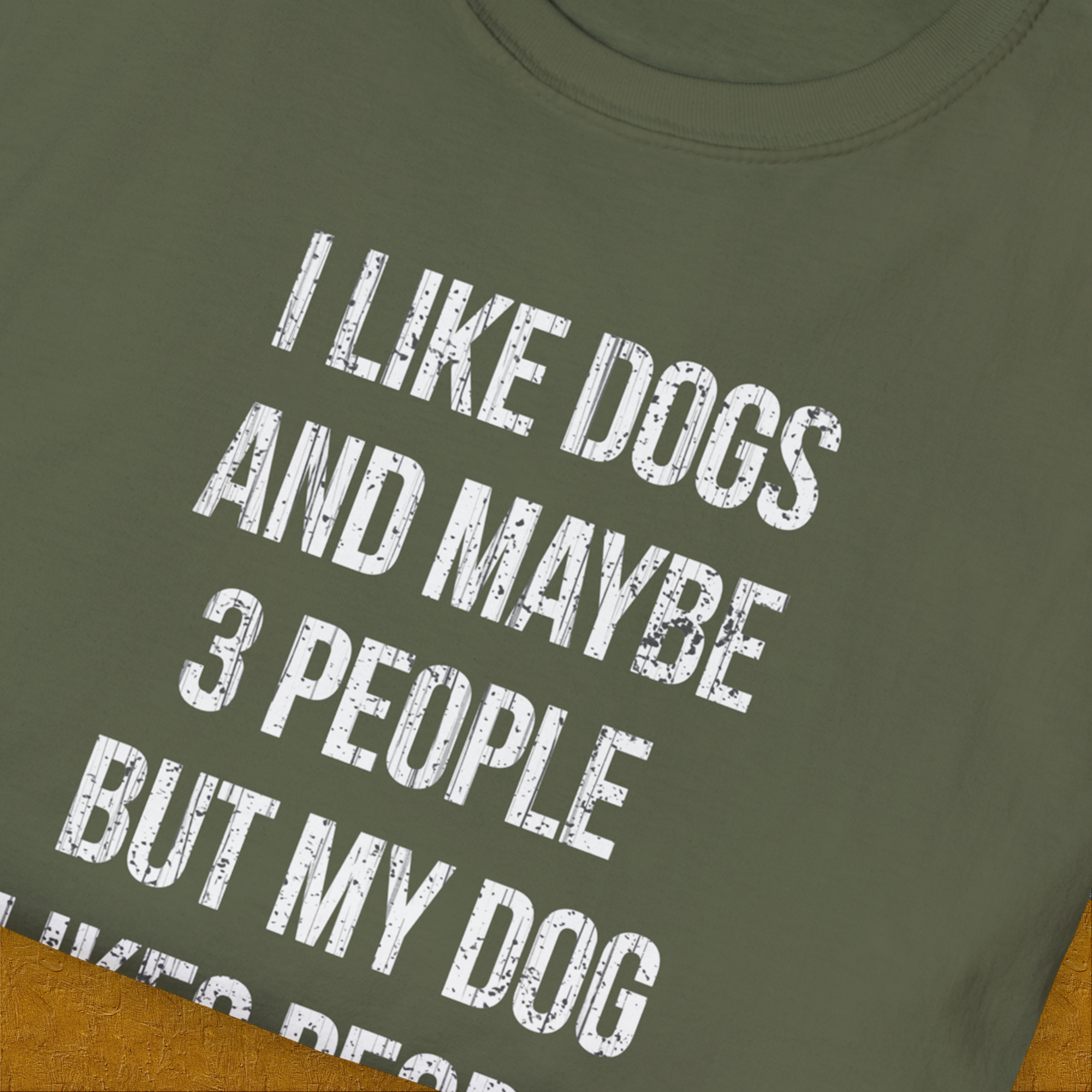 I Like Dogs And Maybe 3 People..., Unisex T-Shirt-humorous dog lover / dog owner Design by Dog Gang