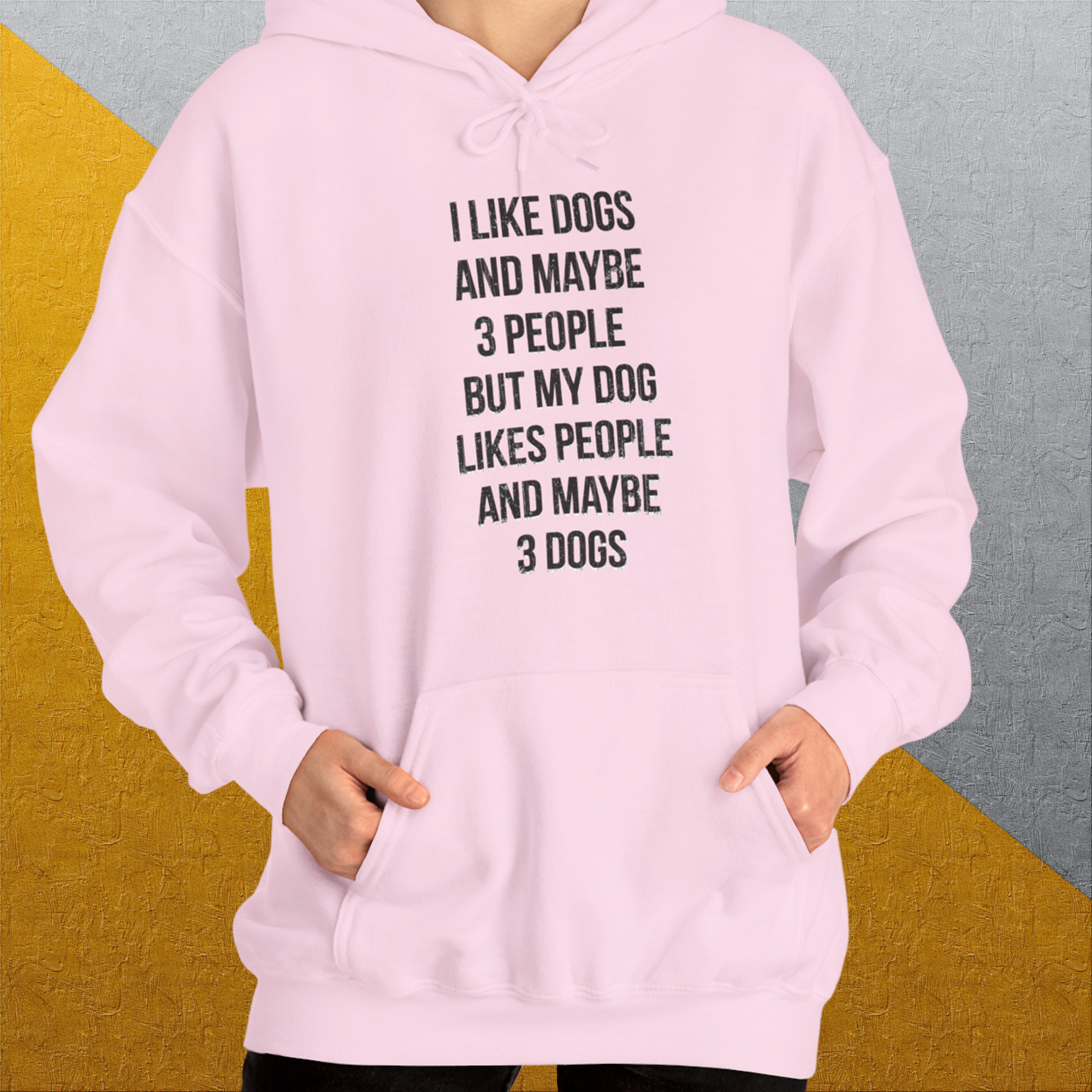 I Like Dogs And Maybe 3 People..., Unisex Hoodie-funny dog lover Shirtdesign by Dog Gang