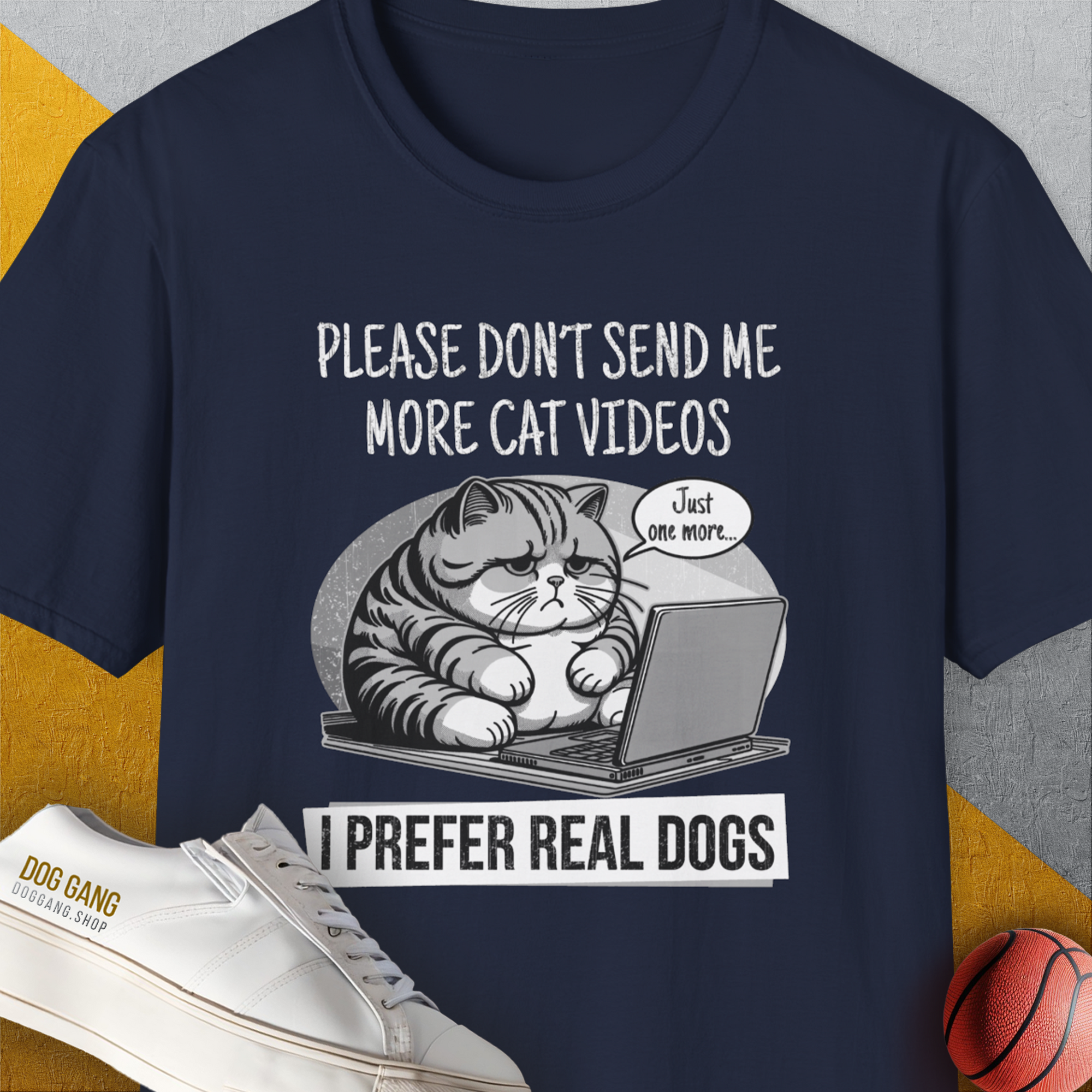 Cat Videos Series, Volume 1, Unisex T-Shirt-Dark Heather-funny dog lover Shirtdesign by Dog Gang