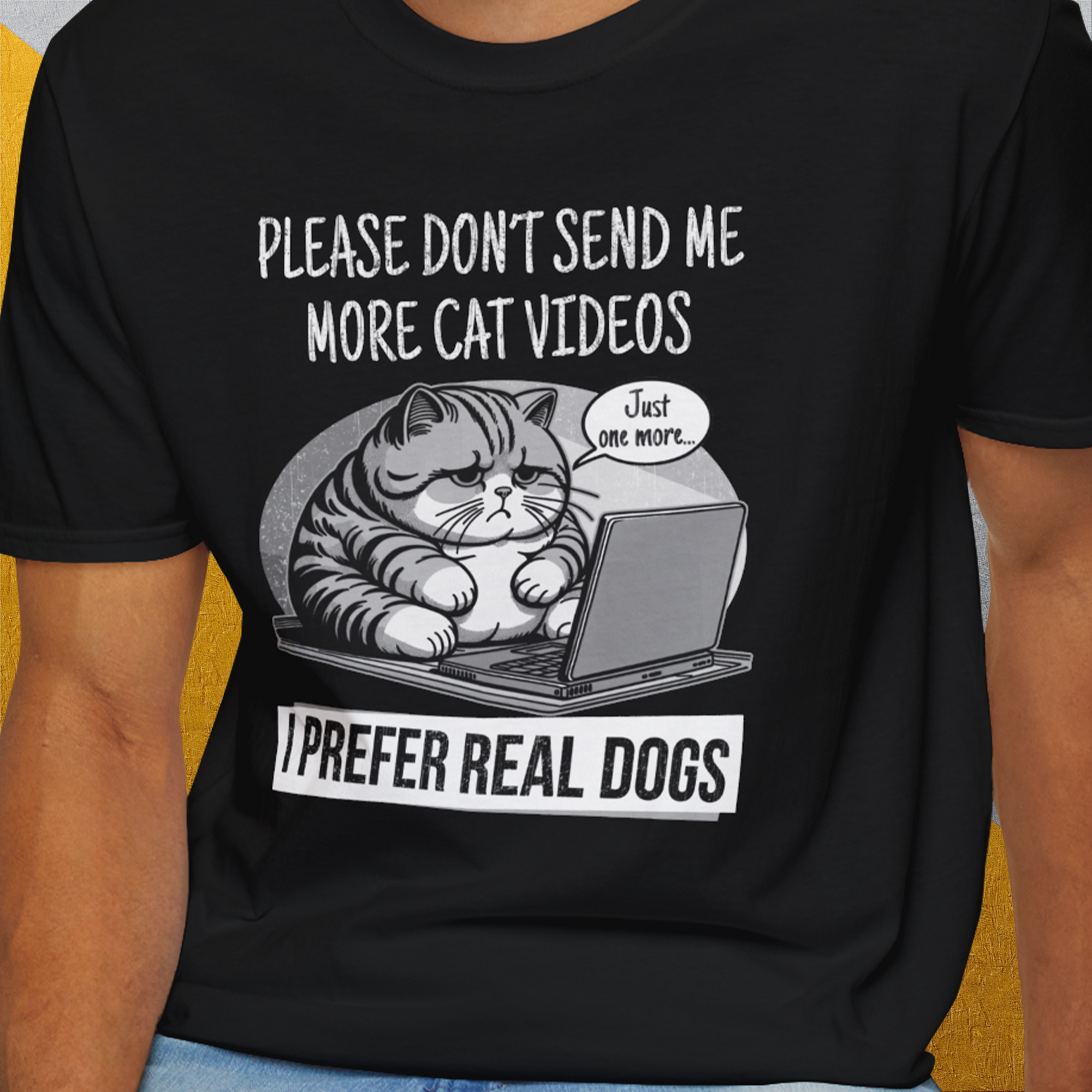 Cat Videos Series, Volume 1, Unisex T-Shirt-funny dog lover Design by Dog Gang