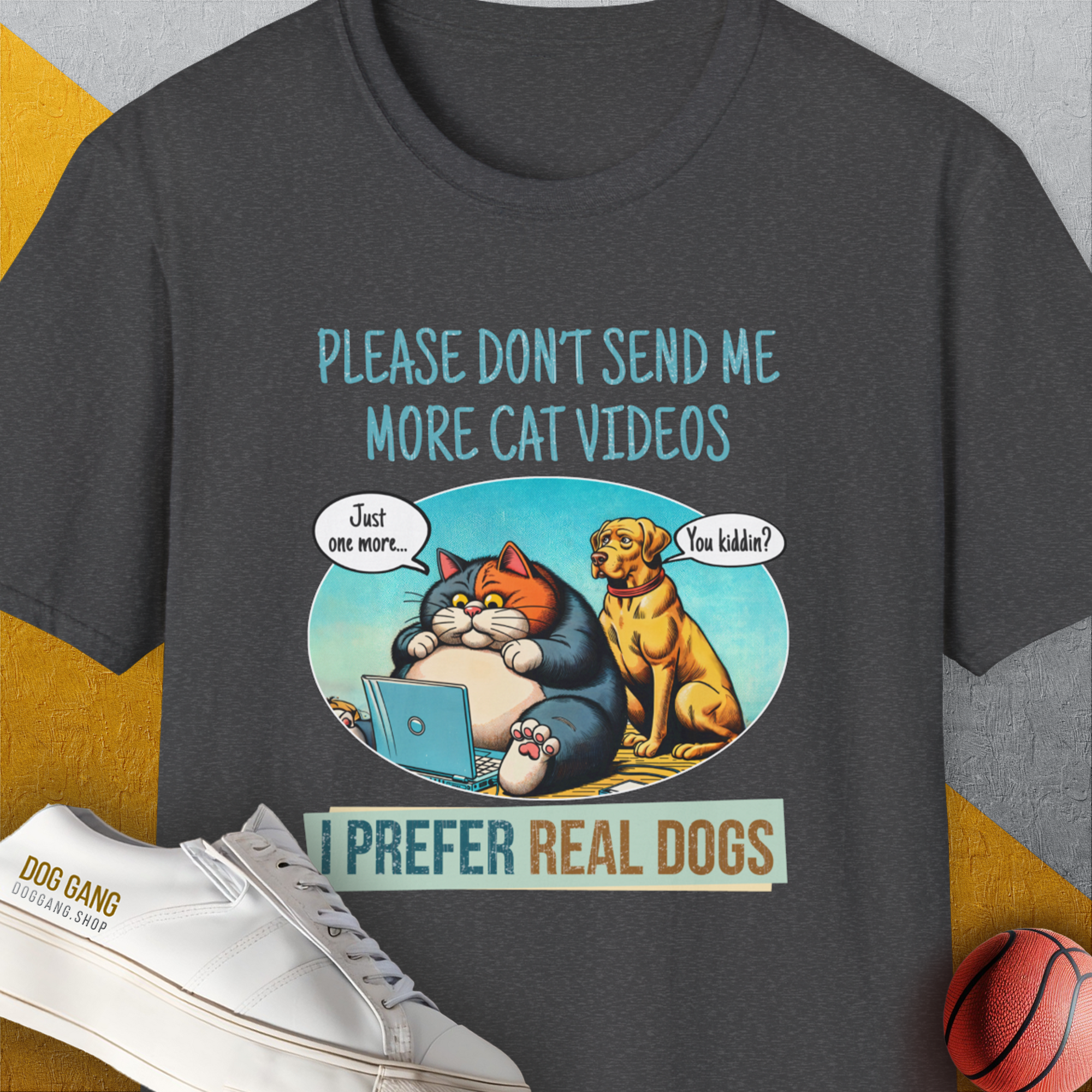 Cat Videos Series, Volume 2, Unisex T-Shirt- another funny dog lover Shirtdesign made by Dog Gang