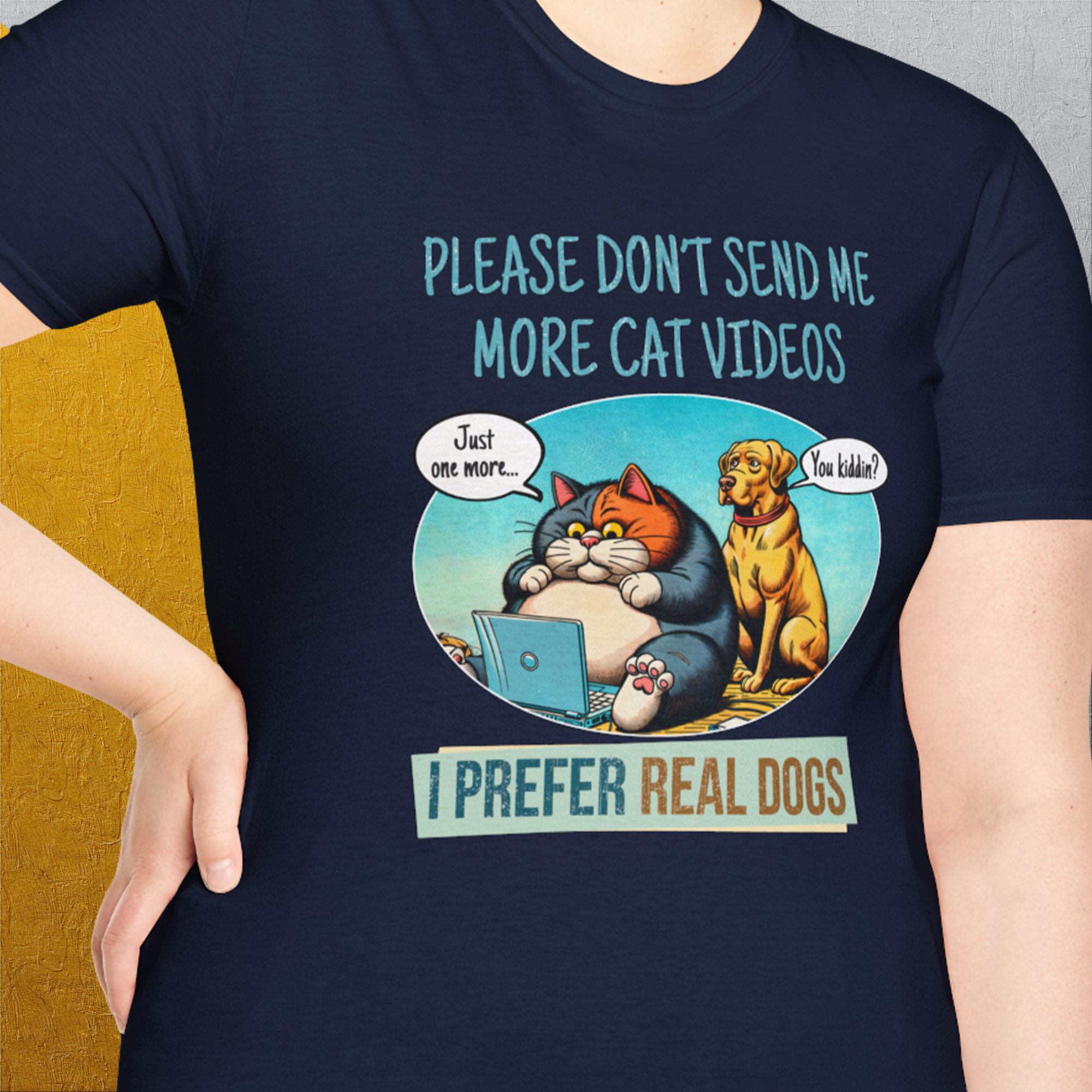 Cat Videos Series, Volume 2, Unisex T-Shirt-funny dog lover Shirtdesign by Dog Gang