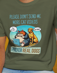 Cat Videos Series, Volume 2, Unisex T-Shirt-funny dog lover Design by Dog Gang