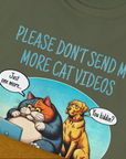 Cat Videos Series, Volume 2, Unisex T-Shirt-humorous dog lover / dog owner Design by Dog Gang