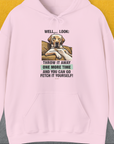 Go Fetch It Yourself Series, Volume 1, Unisex Hoodie-Light Pink-funny dog lover Shirtdesign by Dog Gang