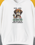 Go Fetch It Yourself Series, Volume 2, Unisex Hoodie funny dog print, Design by Dog Gang