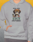 Go Fetch It Yourself Series, Volume 2, Unisex Hoodie-funny dog lover Design by Dog Gang