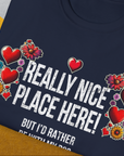 Really Nice Place Here, Unisex T-Shirt-humorous dog lover / dog owner Design by Dog Gang