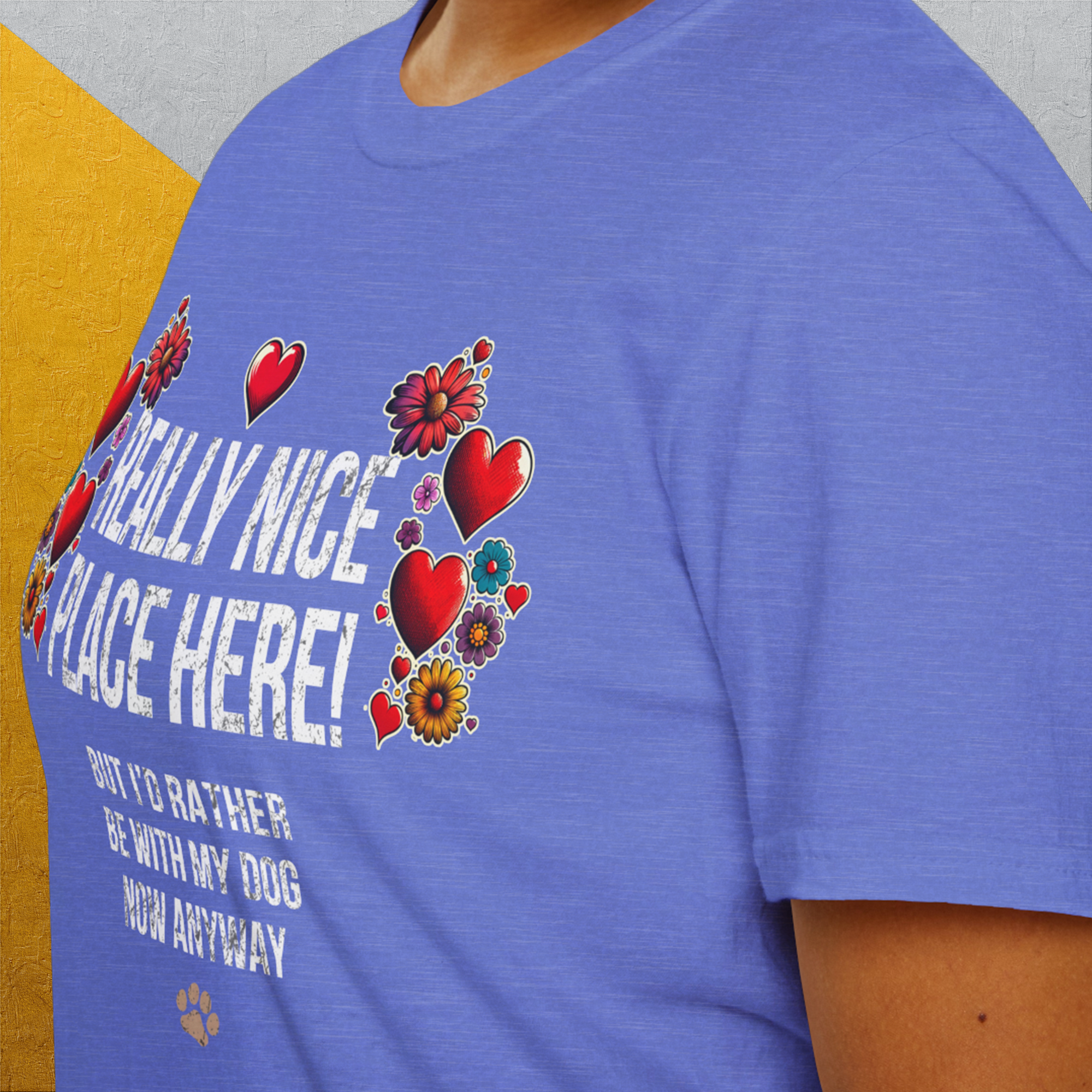 Really Nice Place Here, Unisex T-Shirt-funny dog lover Shirtdesign by Dog Gang