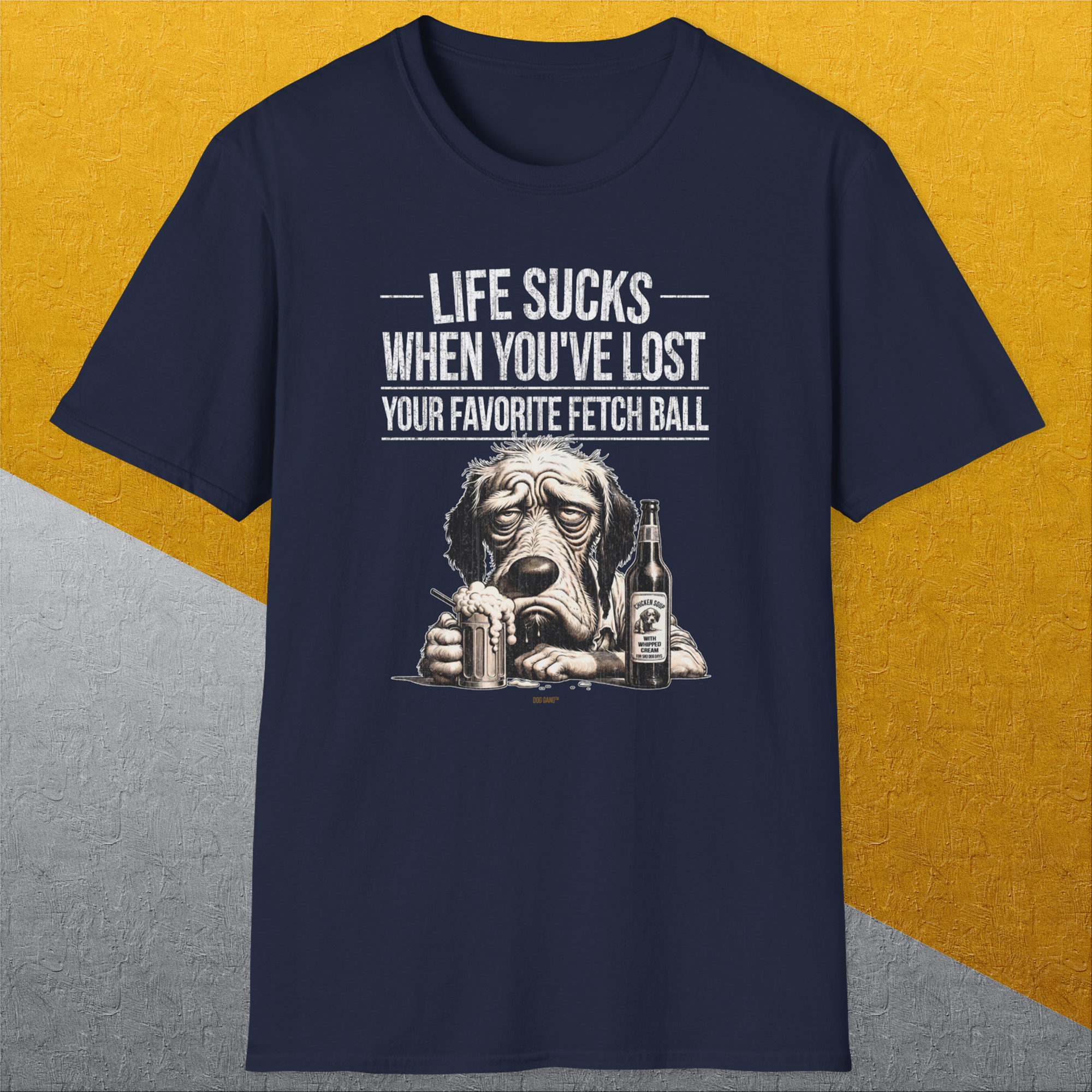 Life Sucks When You've Lost Your Favorite Fetch Ball, Volume 5, Unisex T-Shirt-funny dog lover Shirtdesign by Dog Gang