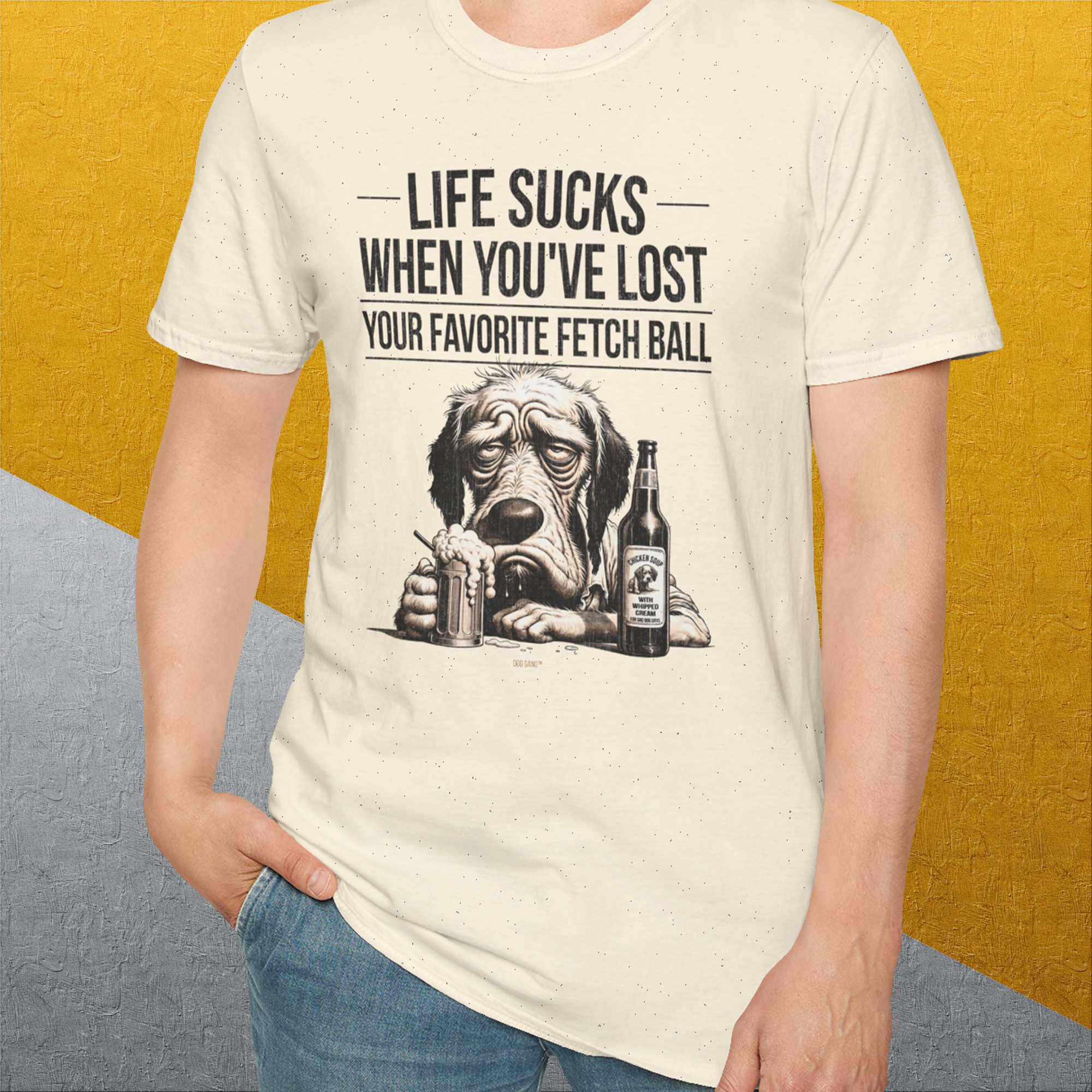Life Sucks When You've Lost Your Favorite Fetch Ball, Volume 5, Unisex T-Shirt-funny dog lover Shirtdesign by Dog Gang