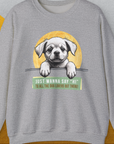 "Say Hi" Series, Volume 1, Unisex Sweatshirt-funny and stylish. A perfect gift for dog lovers. Shirtdesign by Dog Gang