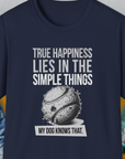 True Happiness Series One, Volume 1, Unisex T-Shirt-Navy-funny dog lover Shirtdesign by Dog Gang