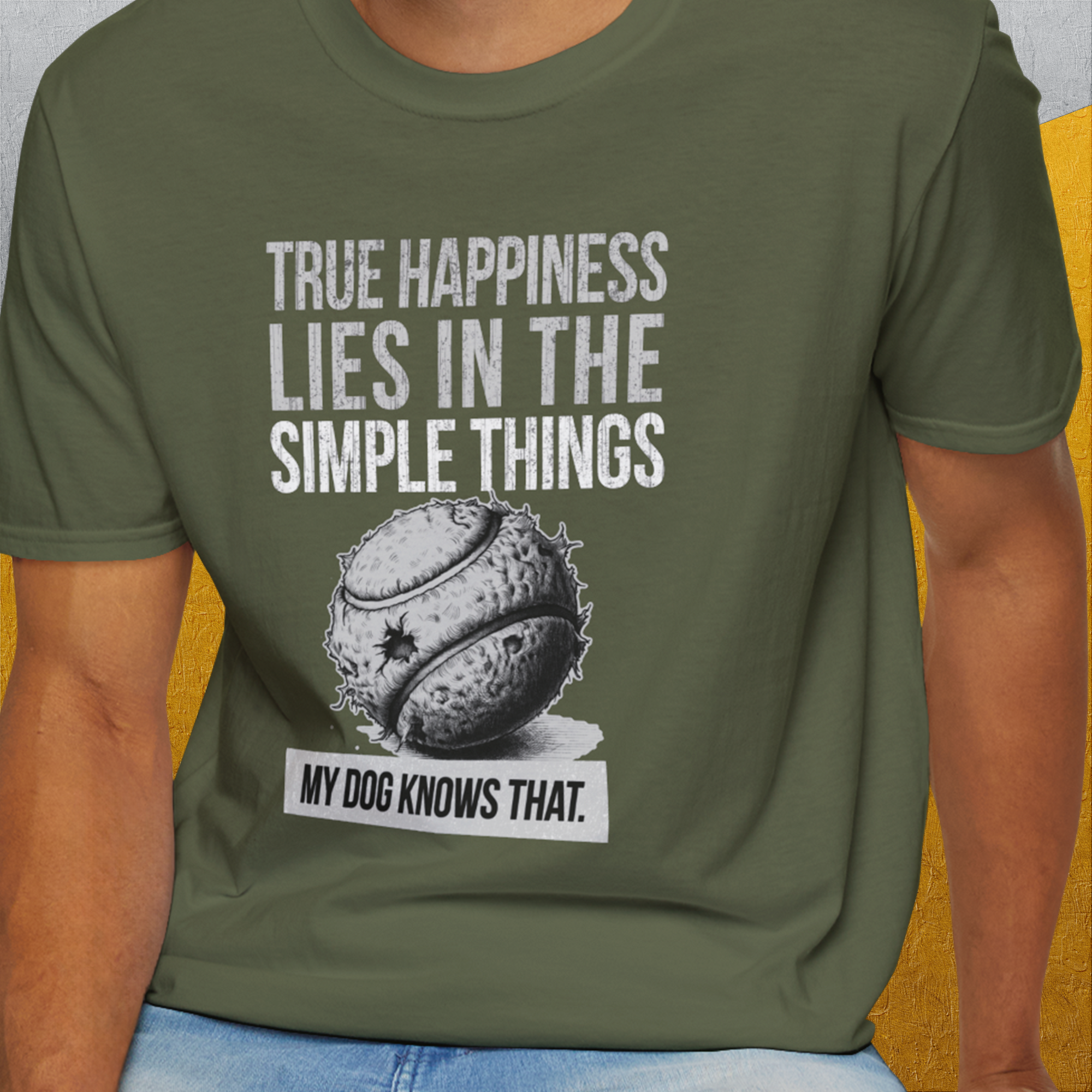 True Happiness Series One, Volume 1, Unisex T-Shirt-funny dog lover Design by Dog Gang