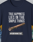 True Happiness Series One, Volume 2, Unisex T-Shirt-Navy-funny dog lover Shirtdesign by Dog Gang
