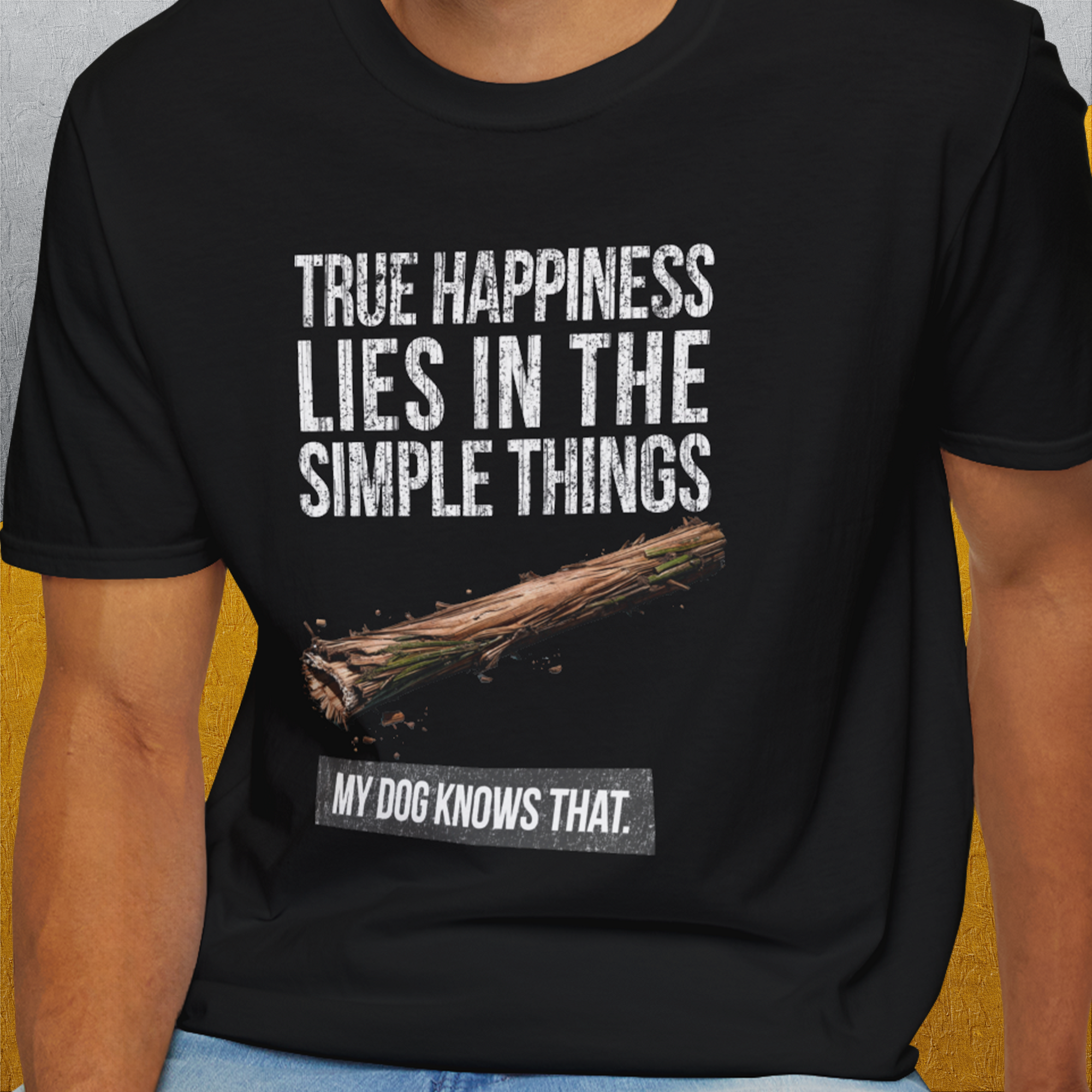 True Happiness Series One, Volume 2, Unisex T-Shirt-funny dog lover Design by Dog Gang