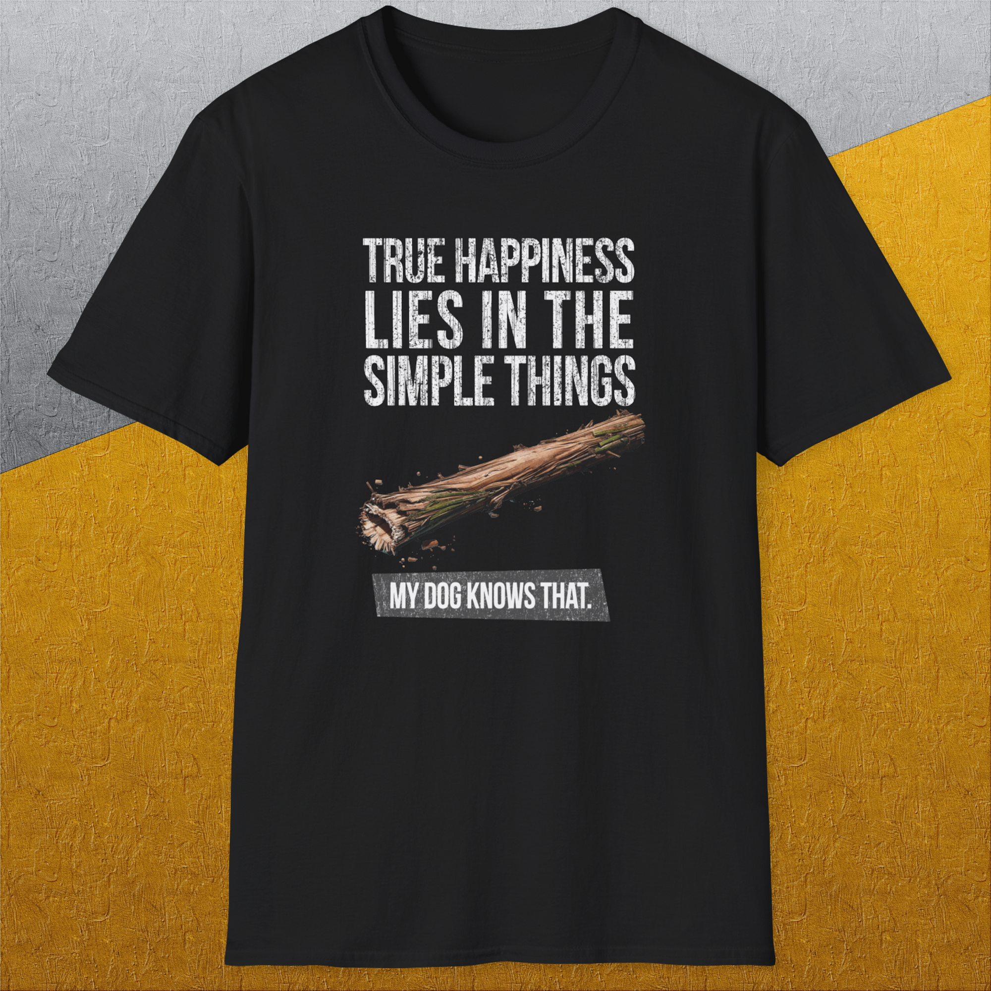 True Happiness Series One, Volume 2, Unisex T-Shirt funny dog print, Design by Dog Gang