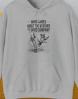 Who Cares About The Weather When You're In Good Company, Volume 1, Unisex Hoodie-Sport Grey-funny dog lover Shirtdesign by Dog Gang