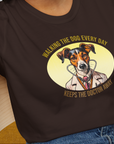 Walking The Dog Every Day Keeps The Doctor Away, Volume 2, Unisex T-Shirt- funny dog-themed Shirt. Design by Dog Gang