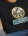 Warning: My Dog Is A Notorious Ball Thief, Volume 2, Unisex T-Shirt-, a fun and stylish design for dog lovers from Dog Gang