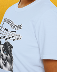 Blue Eyes Full Of Love, Volume 3 (Border Collie), Unisex T-Shirt-. A perfect gift for dog lovers and dog owners. Design by Dog Gang