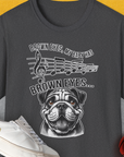 Brown Eyes, My Baby Has Brown Eyes, Volume 1 (Bulldog), Unisex T-Shirt-Dark Heather, Design by Dog Gang