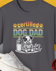 Dog Dad Series, Volume 1, Unisex T-Shirt-Charcoal. A dog-themed Design from Dog Gang