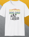 Dog Dad Series, Volume 1, Unisex T-Shirt-. For dog lovers and dog owners. Design by Dog Gang