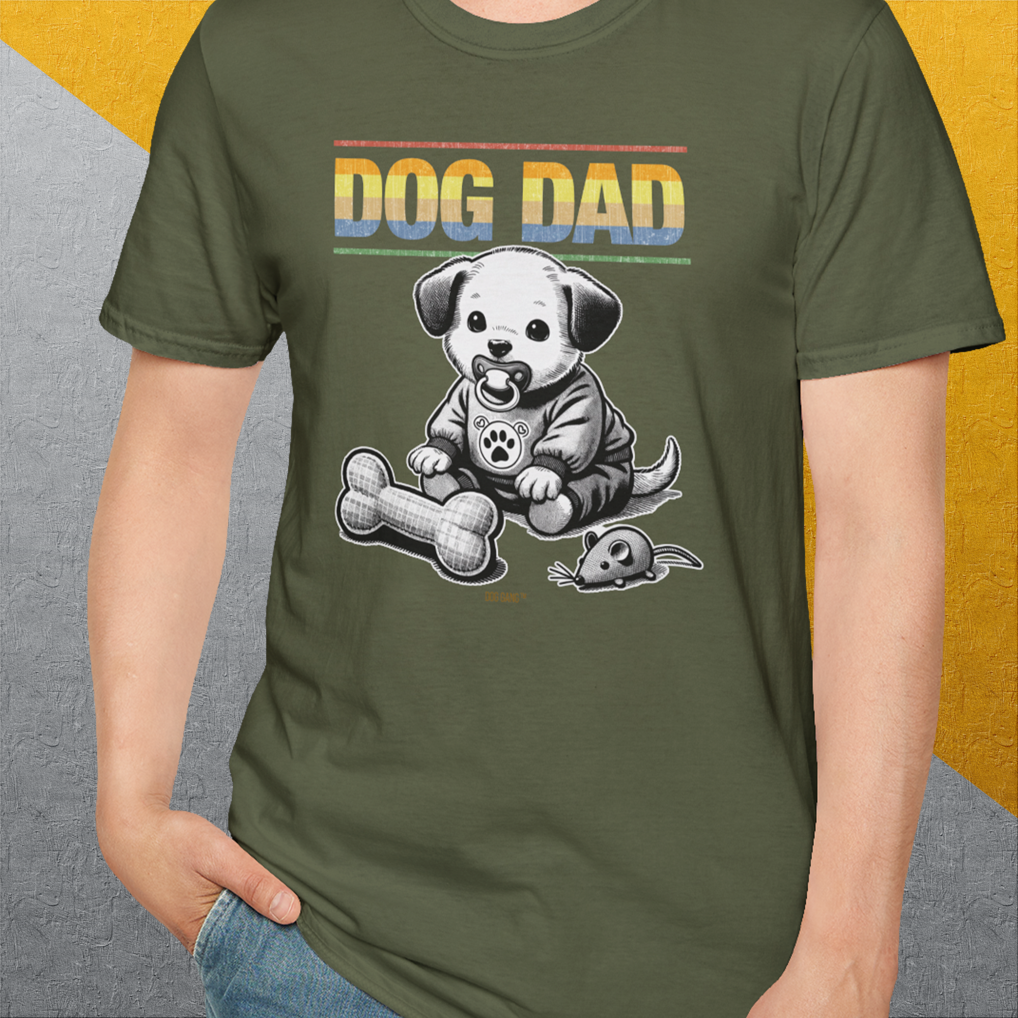 Dog Dad Series, Volume 2, Unisex T-Shirt-, Design by Dog Gang