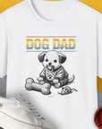 Dog Dad Series, Volume 2, Unisex T-Shirt-White, a cool and stylish design with a funny saying from Dog Gang