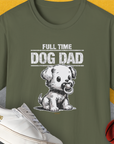 Dog Dad Series, Volume 4, Unisex T-Shirt-Military Green. A perfect gift for dog lovers and dog owners. Design by Dog Gang