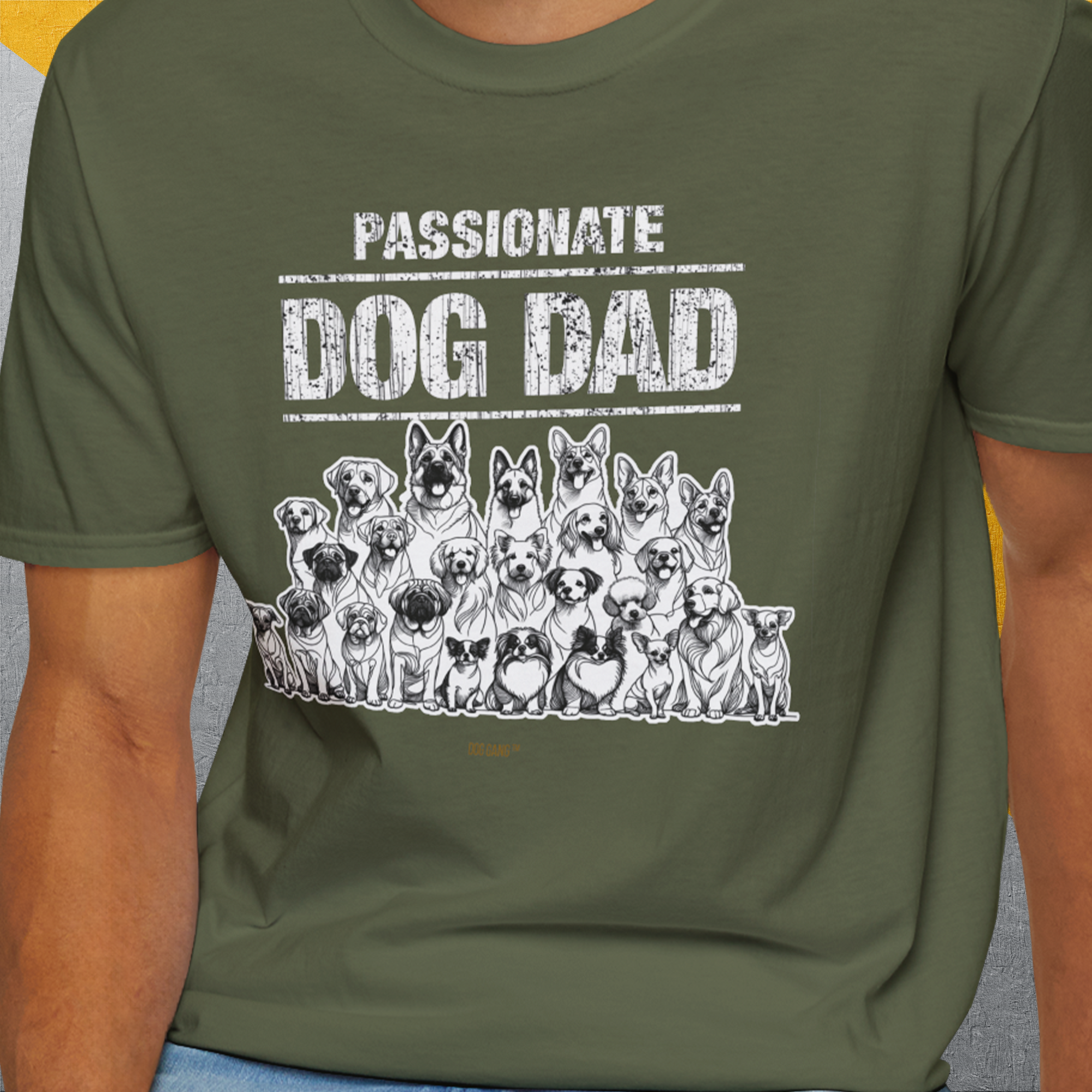 Dog Dad Series, Volume 5, Unisex T-Shirt-, a fun and stylish design for dog lovers from Dog Gang