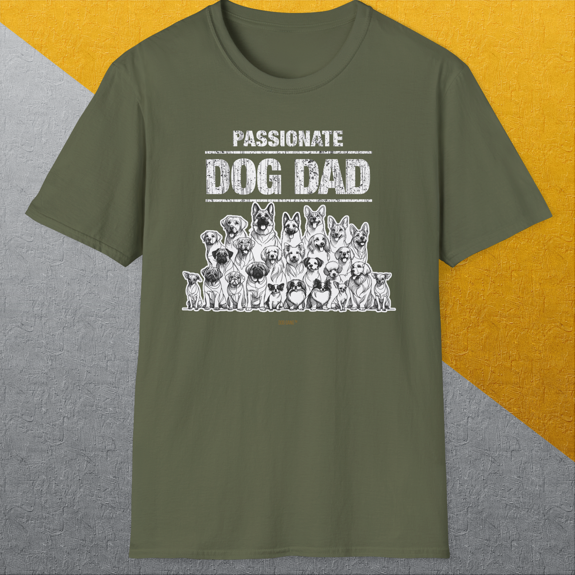 Dog Dad Series, Volume 5, Unisex T-Shirt-. A dog-themed Design from Dog Gang