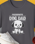Dog Dad Series, Volume 6, Unisex T-Shirt-Charcoal, Design by Dog Gang