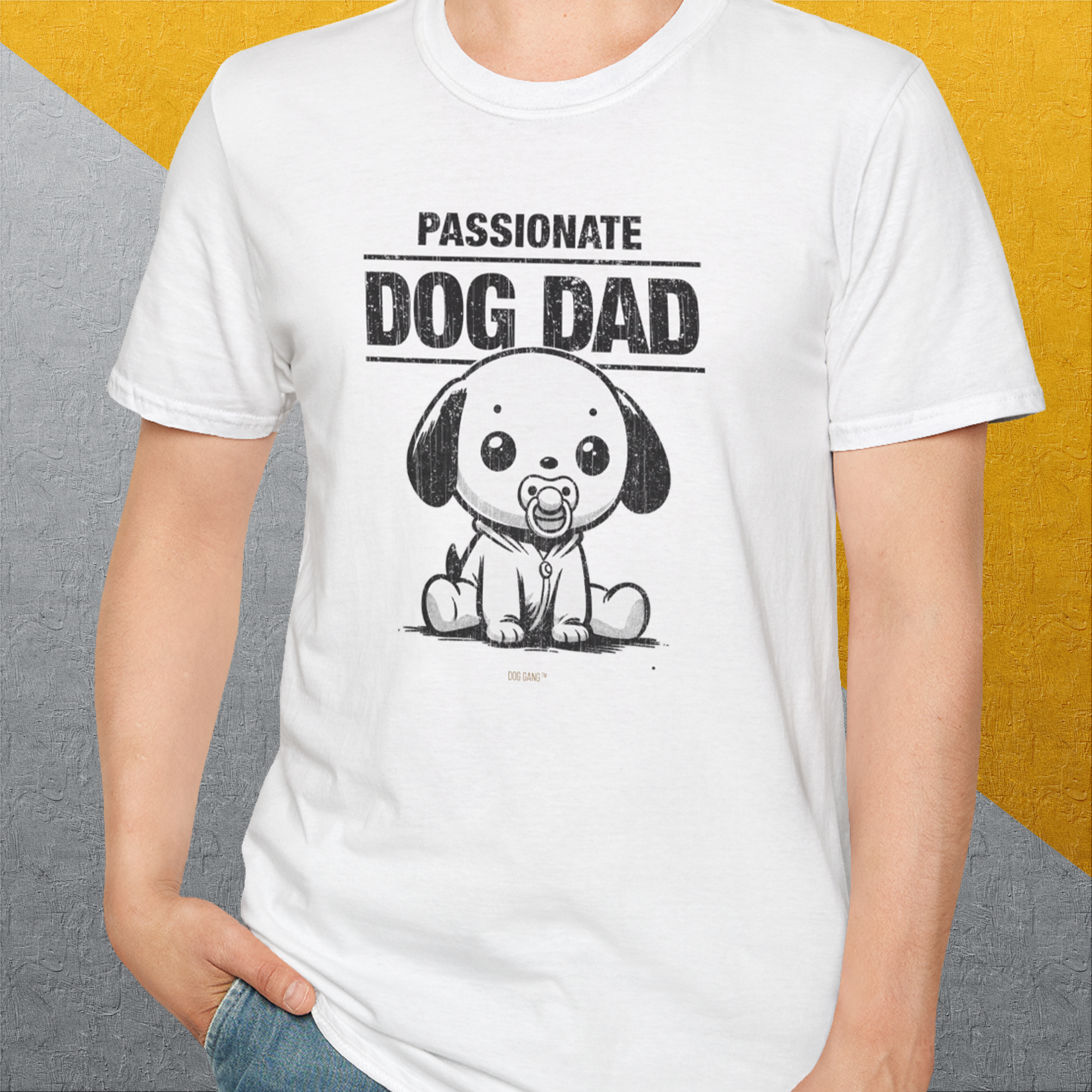 Dog Dad Series, Volume 6, Unisex T-Shirt-. A perfect gift for dog lovers and dog owners. Design by Dog Gang