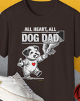 Dog Dad Series, Volume 7, Unisex T-Shirt-Dark Chocolate, Design by Dog Gang