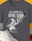 Dog Dad Series, Volume 7, Unisex T-Shirt-Charcoal, Design by Dog Gang