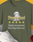 Dog Dad Series, Volume 8, Unisex T-Shirt-Military Green, Design by Dog Gang