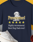 Dog Dad Series, Volume 8, Unisex T-Shirt-Navy, Design by Dog Gang