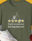 Dog Dad Series, Volume 9, Unisex T-Shirt-Military Green, Design by Dog Gang