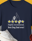 Dog Dad Series, Volume 9, Unisex T-Shirt-Navy, Design by Dog Gang