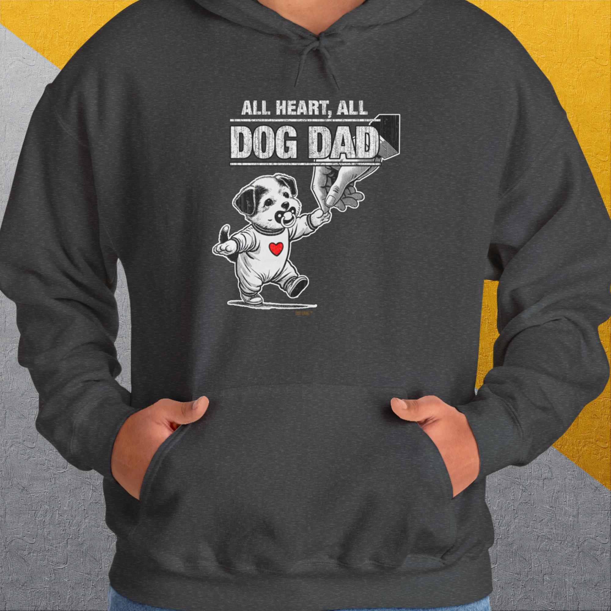 Dog Dad Series, Volume 7, Unisex Hoodie-. A perfect gift for dog lovers and dog owners. Design by Dog Gang